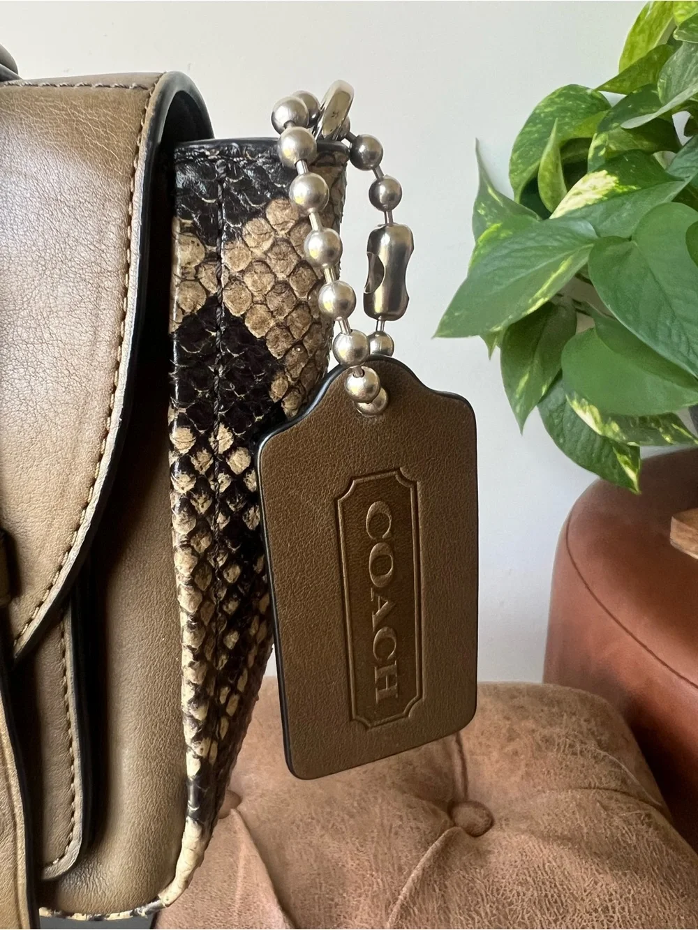 Coach satchel olive